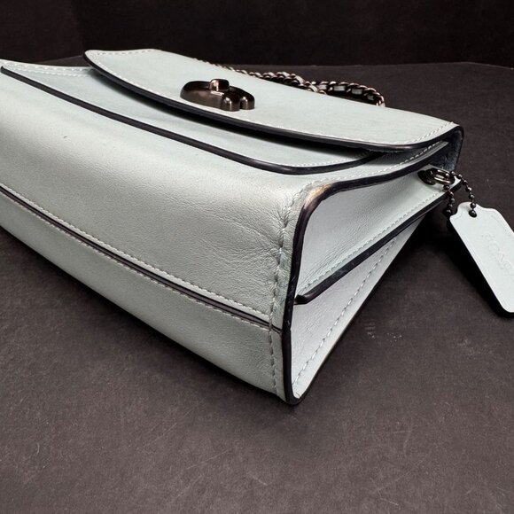 Coach Parker Light Blue Shoulder Bag Crossbody Purse - Picture 11 of 15